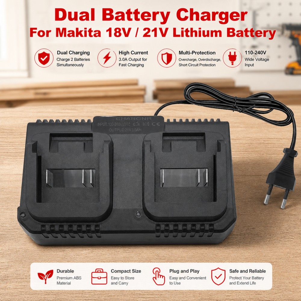 Dual Slot Charger 18V 21V Li-i - Brushless Cordless Electric Drill 18V 评论和价格