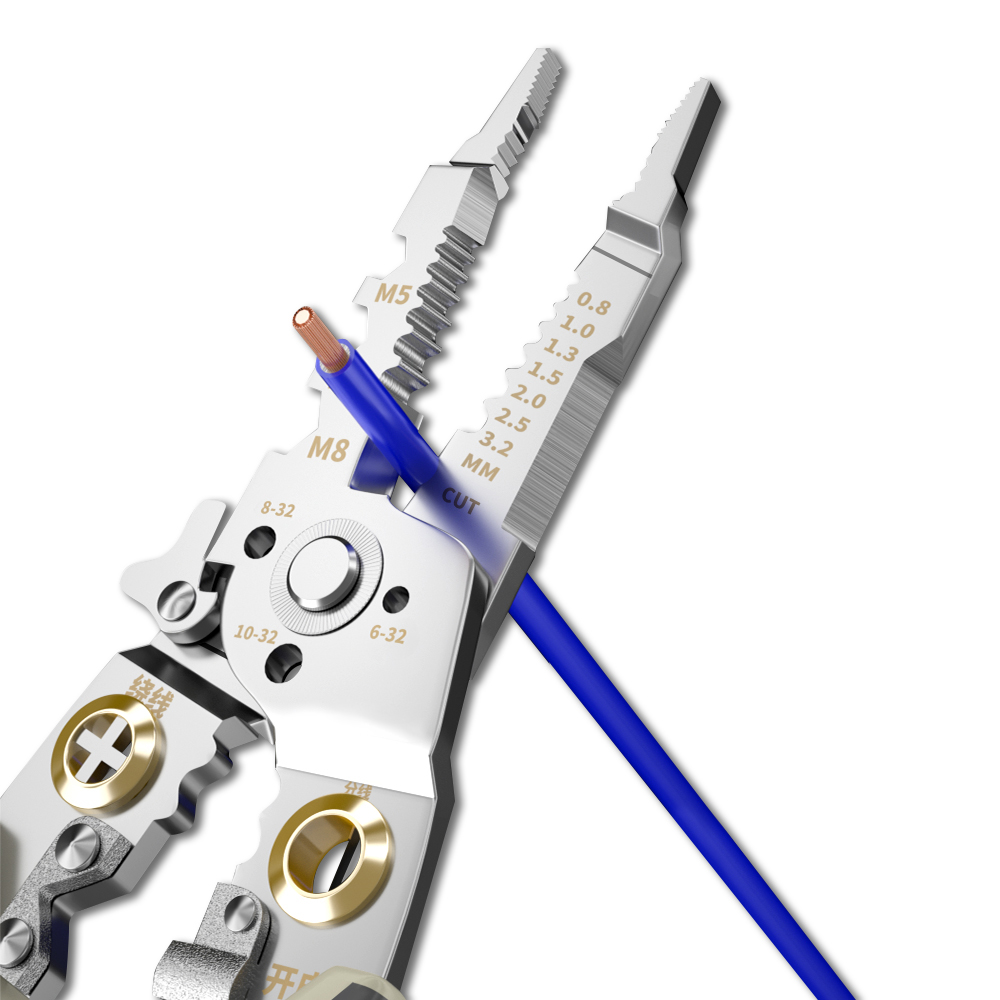 21-in-1 Wire Stripper Crimper, - Electrical 评论和价格