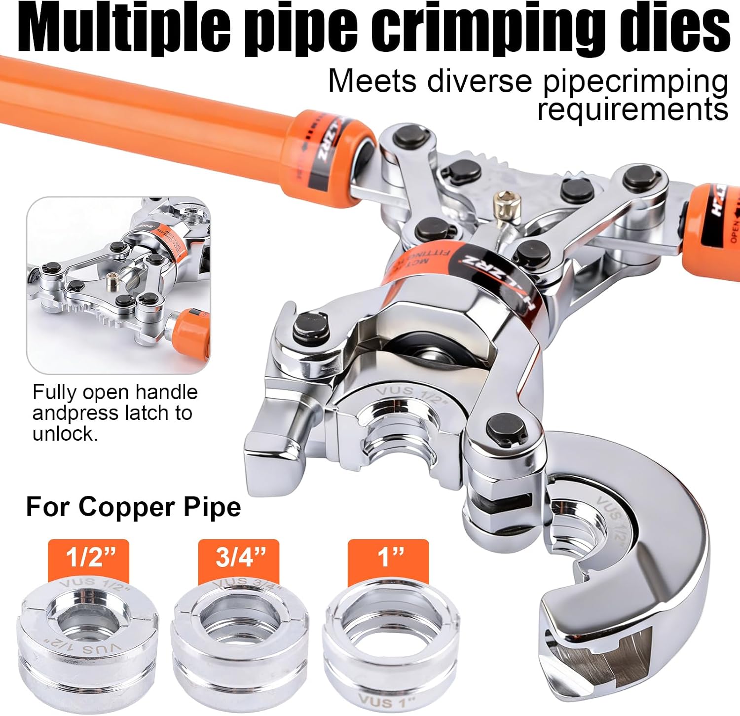 Copper Pipe Crimping Tool Kit, - Plumbing 评论和价格