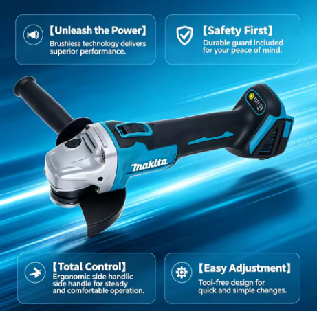 Makita DGA404 125mm Brushless  - Brushless Angle Grinder Battery Powered 评论和价格