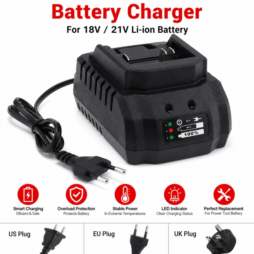 18V 21V Battery Charger Compat - Brushless Cordless Electric Drill 18V 评论和价格