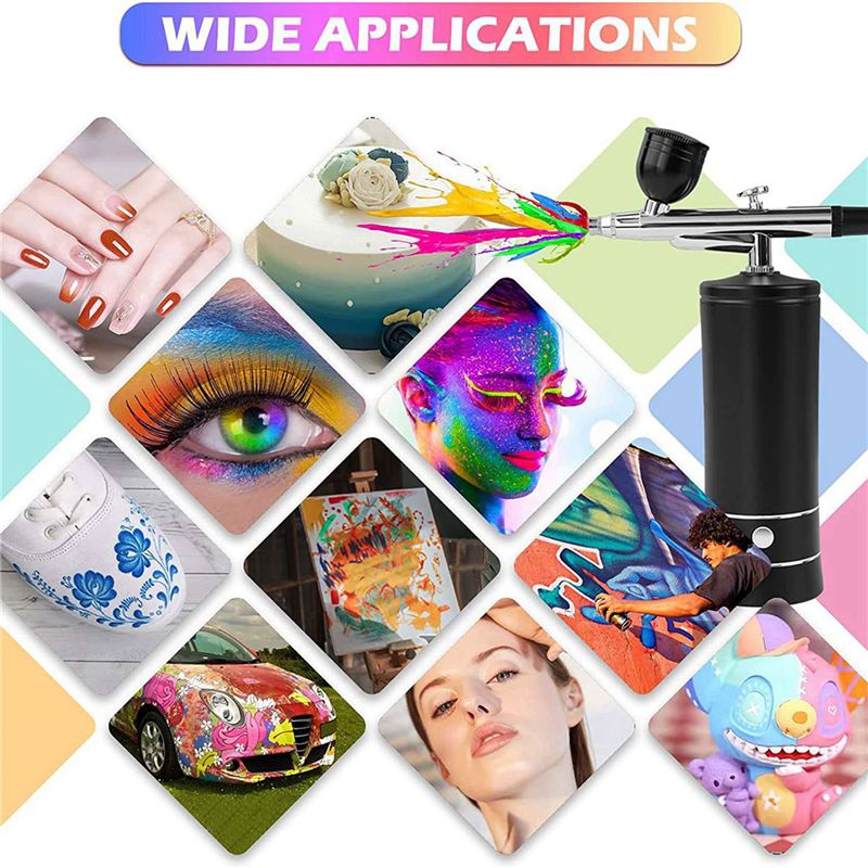 2X Air Brush Nail Oxygen Injec - Airbrush Kit With Mini Compressor 评论和价格