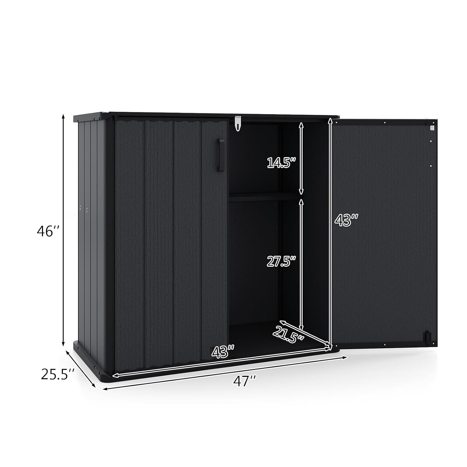Outdoor Storage Shed 23.5 Cu.f - Garden Tools 评论和价格