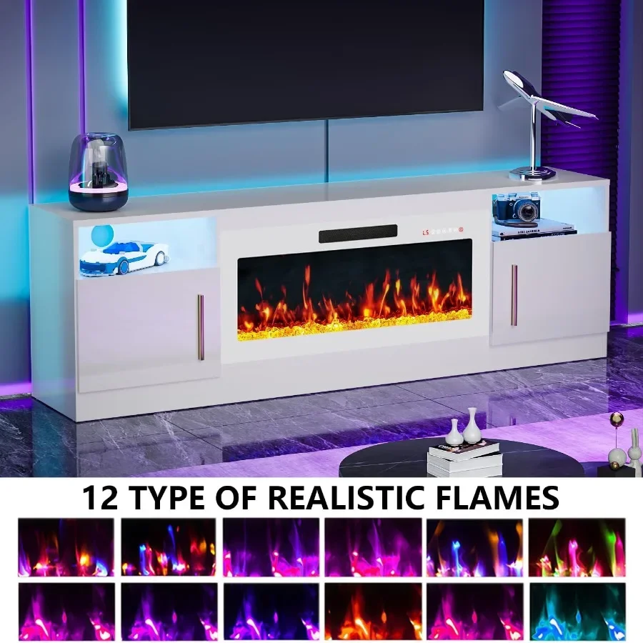 70 Fireplace TV Stand Entertai - Electrical 评论和价格