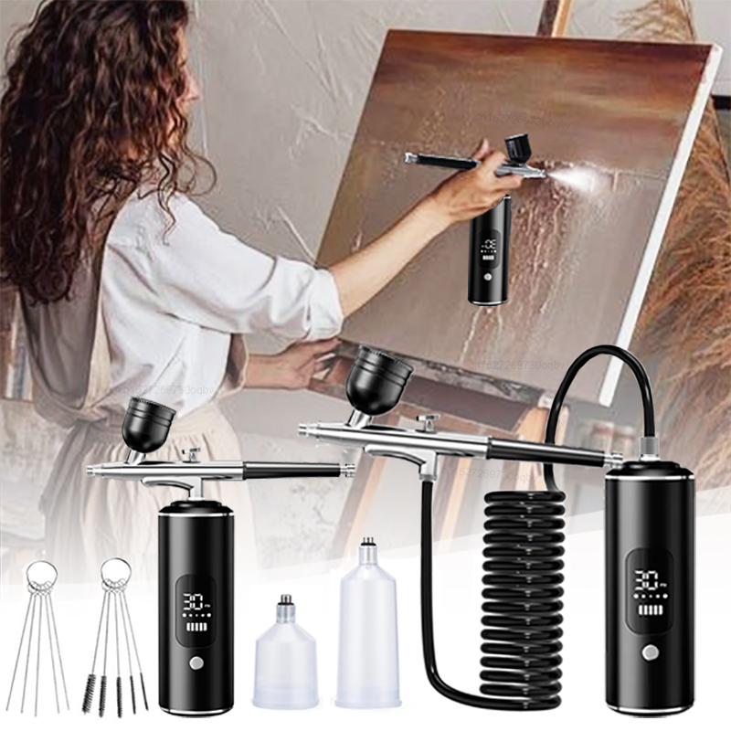 Airbrush with Compressor Airbr - Airbrush Kit With Mini Compressor 评论和价格
