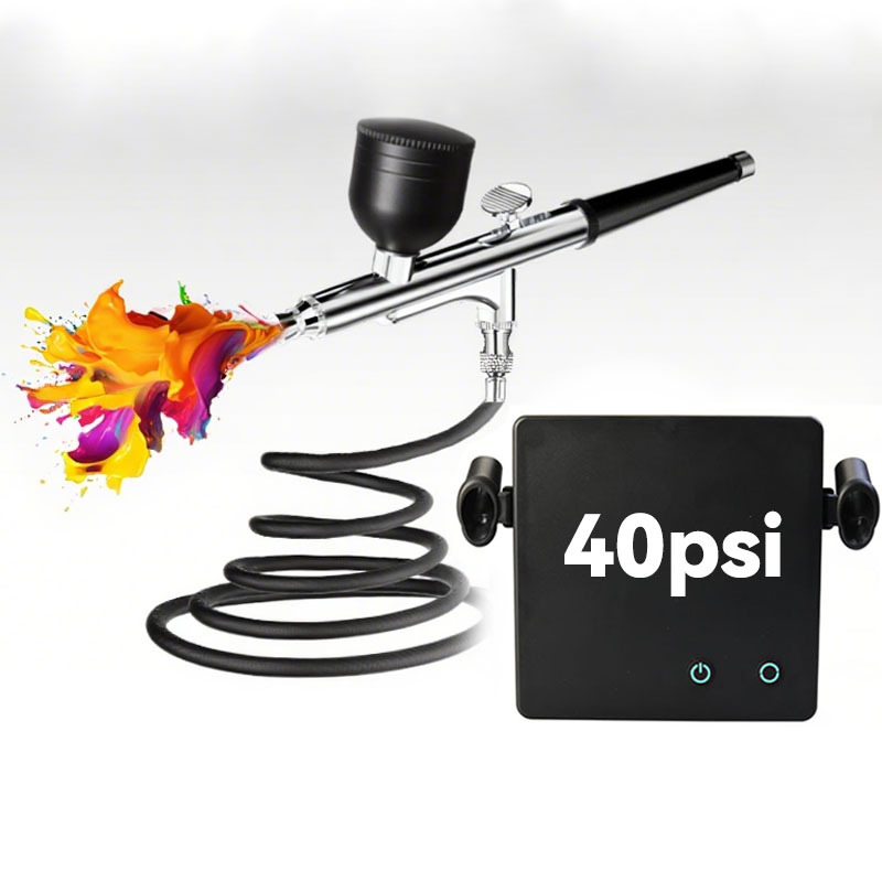 T001A Airbrush Paint Spray Gun - Airbrush Kit With Mini Compressor 评论和价格